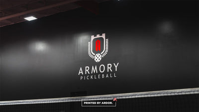 Armory Pickleball club wall graphics by Ardor Printing, view 3