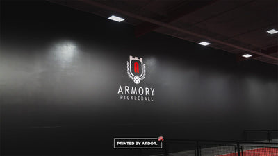 Armory Pickleball club wall graphics by Ardor Printing, view 4