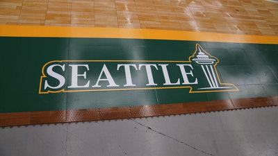 BIG3 basketball court custom floor graphics by Ardor Printing, view 2