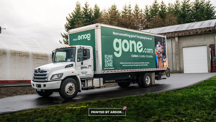 Full commercial box truck wrap for Gone.com