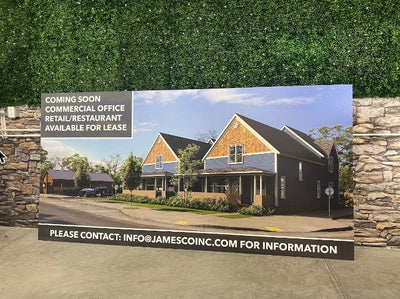 Construction project sign by Ardor Printing