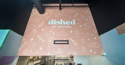 Dished by Rachel custom printed floor graphic by Ardor Printing, view 2