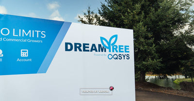 Dream Tree by OQSYS custom printed trade show backdrop display by Ardor Printing