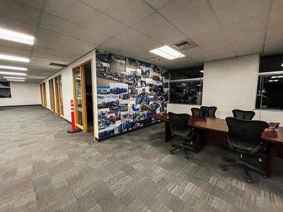 DTG Recycle office wall wraps with fleet photography by Ardor Printing, view 4