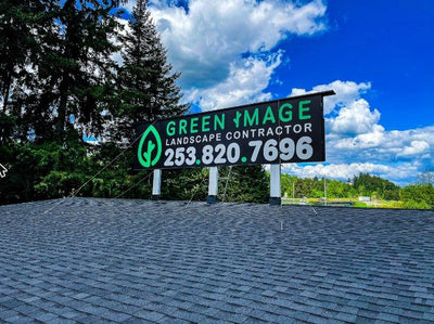 Green Image Landscape Contractors large outdoor sign by Ardor Printing, view 2