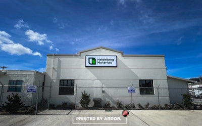 Heidelberg Materials building sign by Ardor Printing