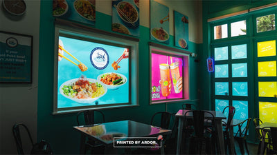 Just Poke restaurant wall mural by Ardor Printing, view 2