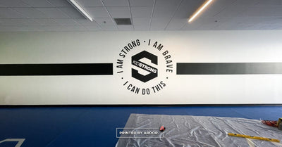 KidStrong gym logo wall graphics by Ardor Printing, view 2