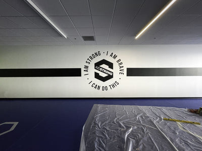 KidStrong gym logo wall graphics by Ardor Printing, view 4