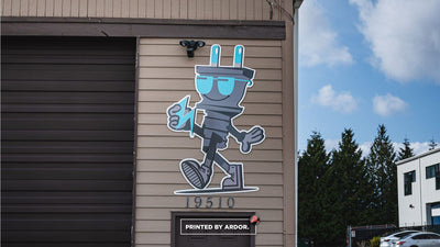 Live Wire Electric building exterior wall graphics by Ardor Printing, view 3