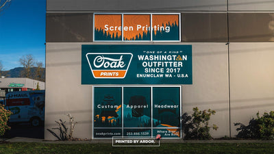 Ooak Prints storefront window graphics and signage, view 13 by Ardor Printing