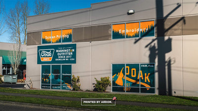 Ooak Prints storefront window graphics and signage, view 16 by Ardor Printing