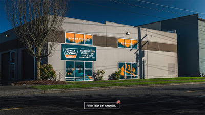 Ooak Prints storefront window graphics and signage, view 4 by Ardor Printing