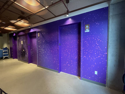Parse Biosciences elevator lobby wall wrap by Ardor Printing, view 5