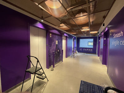 Parse Biosciences elevator lobby wall wrap by Ardor Printing, view 8