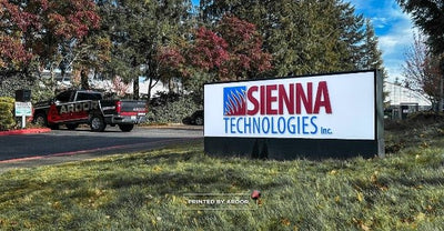 Sienna Technologies outdoor sign by Ardor Printing