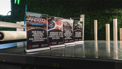 Tabletop mini retractable banners printed by Ardor Printing, view 7