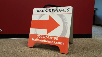 Trailside Homes A-frame signs by Ardor Printing, view 2