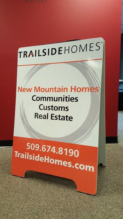 Trailside Homes A-frame signs by Ardor Printing, view 3