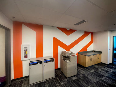 University Mechanical Contractors headquarters office wall graphics by Ardor Printing, view 16