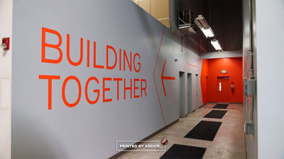 University Mechanical Contractors headquarters office wall graphics by Ardor Printing, view 4
