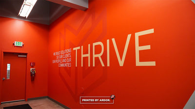 University Mechanical Contractors headquarters office wall graphics by Ardor Printing, view 8