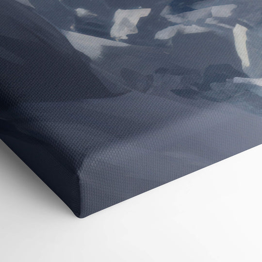 Get a glimpse of the expert craftsmanship of this canvas print's stretched corner, featuring the Lancia Delta Integrale.