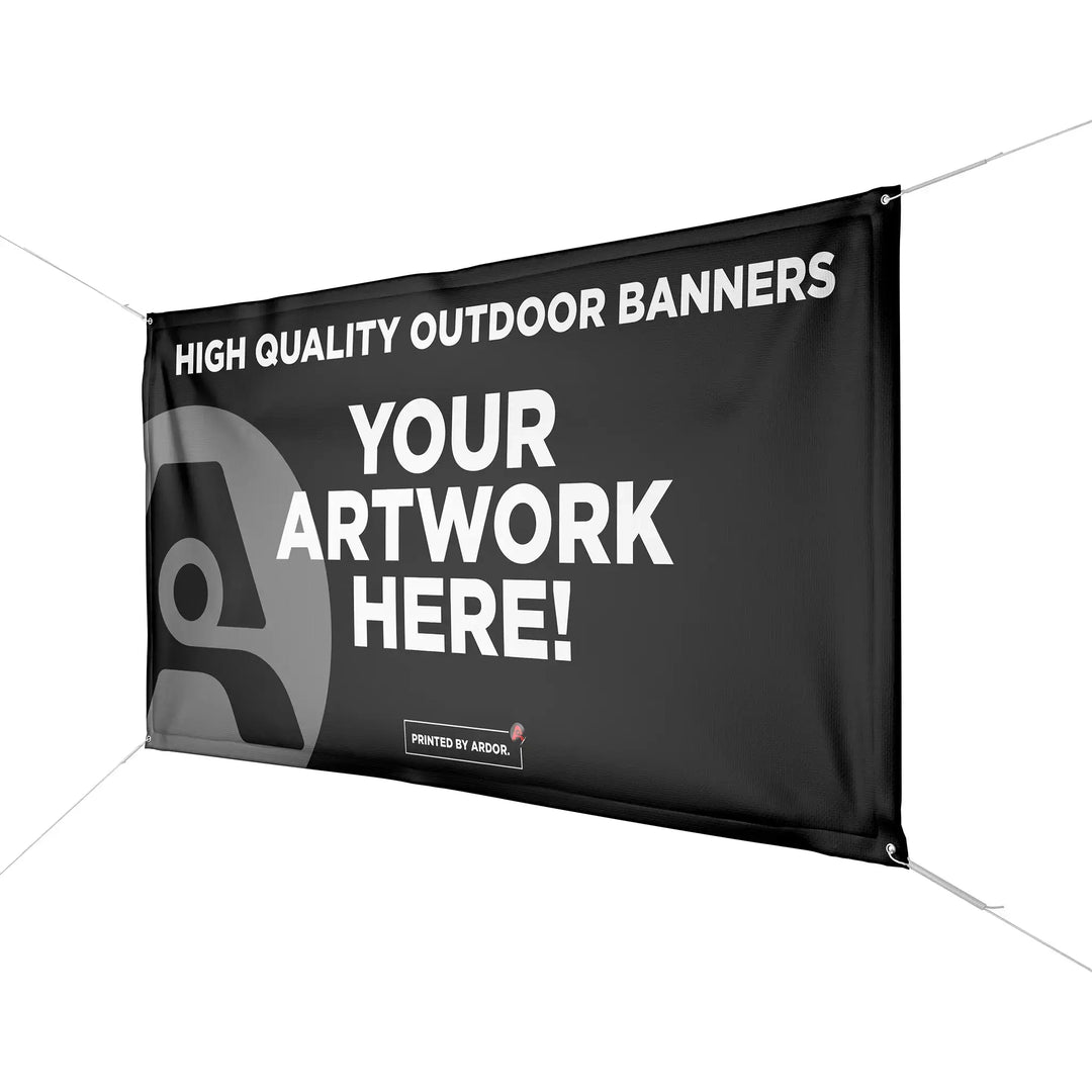 Custom Printed 13oz. Outdoor Banners Hemmed with Grommets