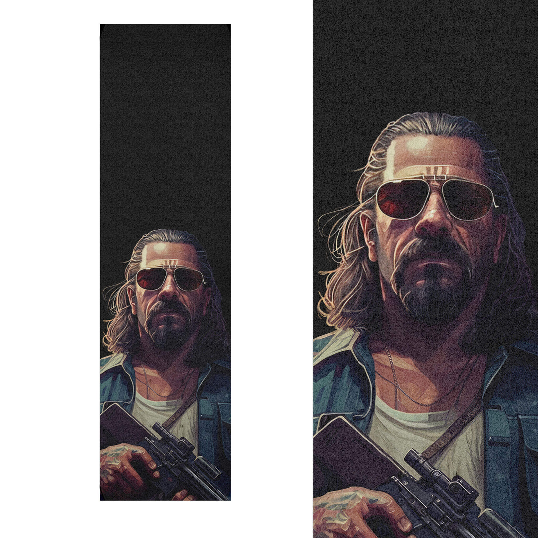 The Big Lebowski Machine Gun Custom Printed Skateboard Grip Tape – Jessup® ULTRAGRIP™