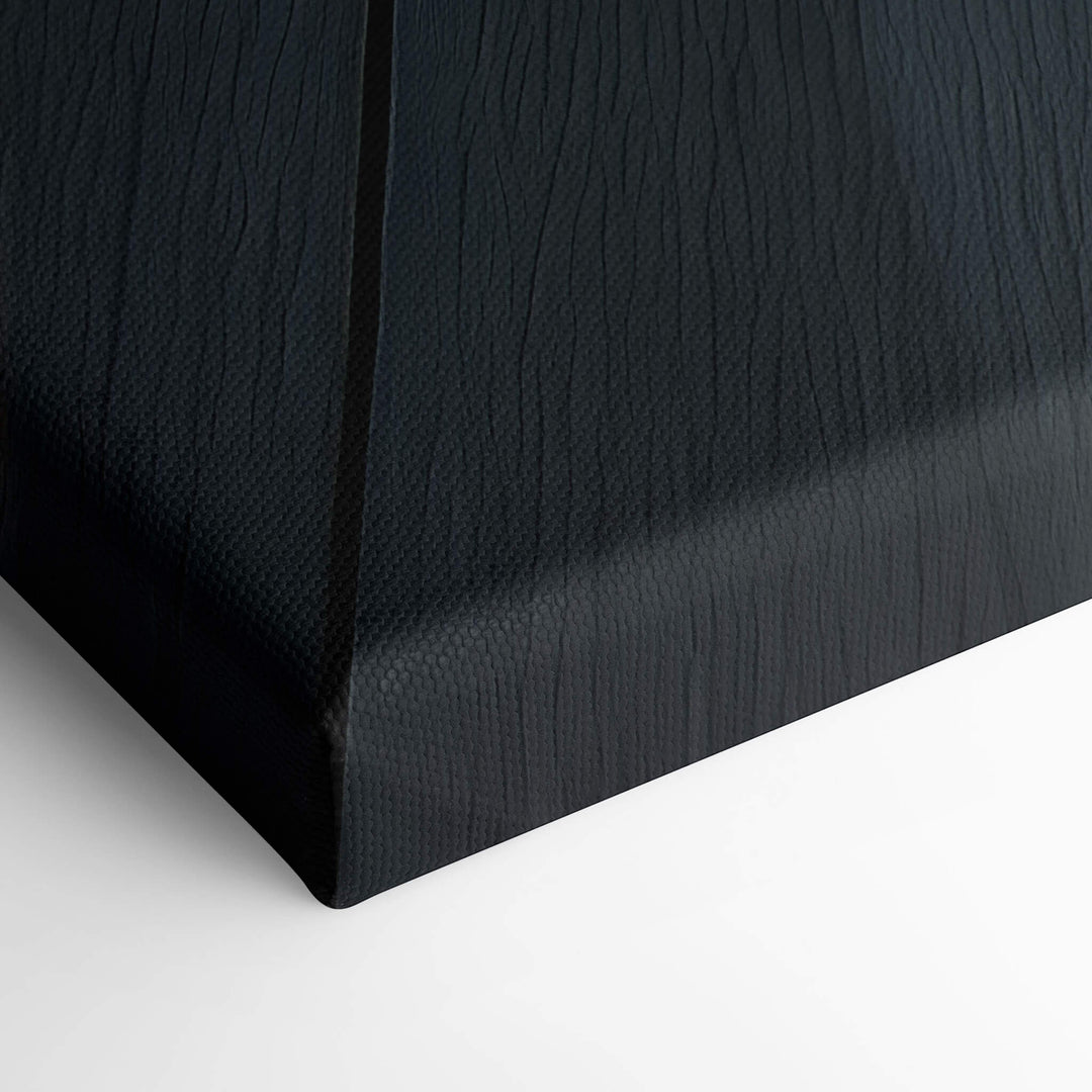 Elevated view of the corner of the canvas, highlighting the stretched canvas and the high-quality print of the Lamborghini.