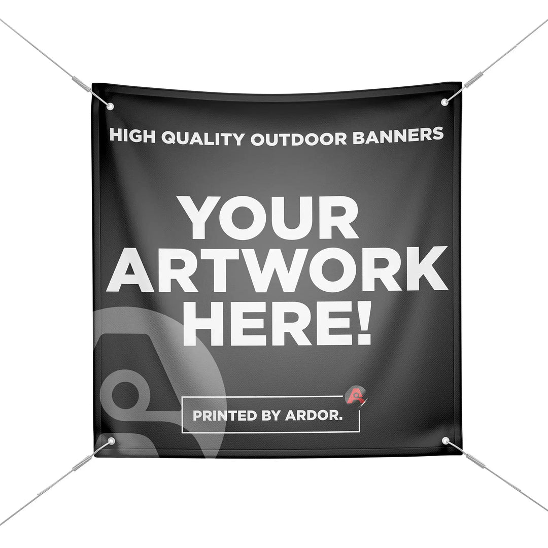 Custom Printed 13oz. Outdoor Banners Hemmed with Grommets