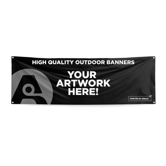 Custom Printed 13oz. Outdoor Banners Hemmed with Grommets