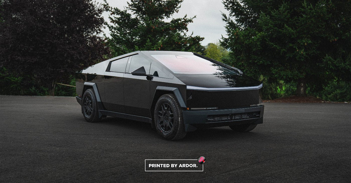 Tesla Cybertruck with paint protection film installed by Ardor Printing in Snohomish, WA