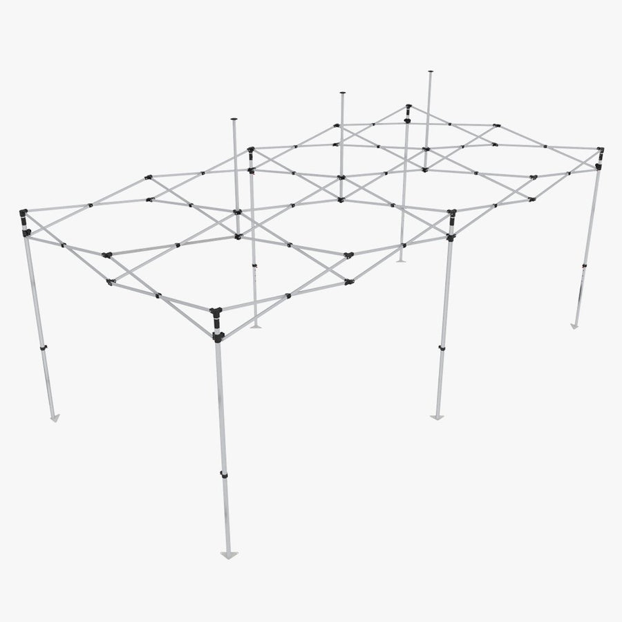 10 x 20 ft event tent aluminum frame fully expanded