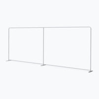 20ft straight tension fabric display frame with aluminum feet, hardware only