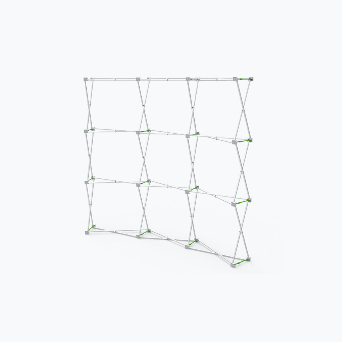 8ft curved Velcro fabric pop up display frame, hardware only with no graphic