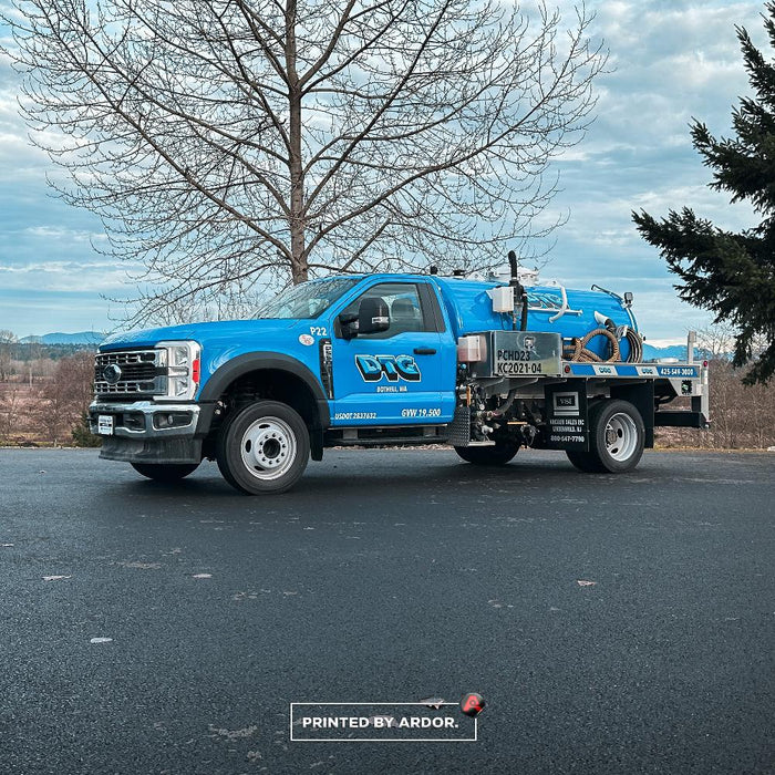 DTG Recycle Ford F-550 Full Wrap by Ardor Printing, Mill Creek, WA