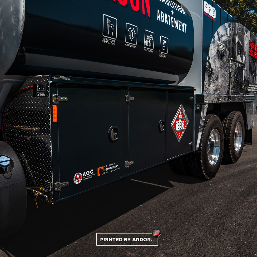 Kenworth Truck wrap printed and installed by Ardor Printing in Tacoma, WA with 3M Vinyl