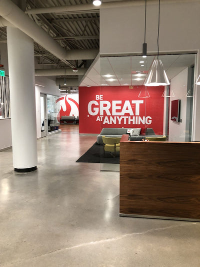 Aduro office wall graphics in Redmond by Ardor Printing, view 2