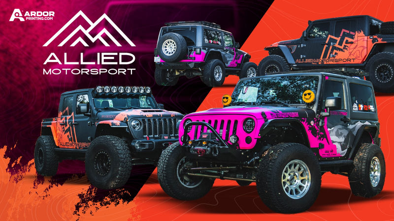 Allied Motorsport Jeep wrap designs