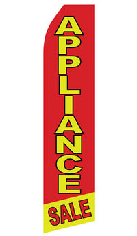 Appliance Sale econo feather flag, 16 ft, single-sided, design 1523