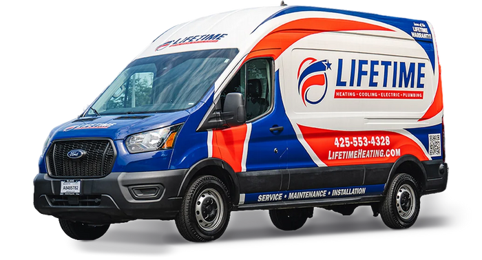 Lifetime Heating Ford Transit van wrap by Ardor Printing