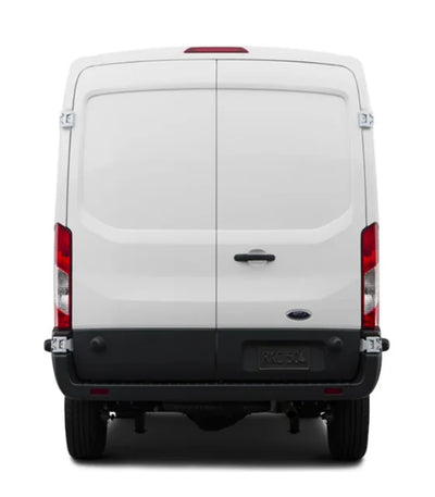 Medium roof van lettering & decals mockup, rear view