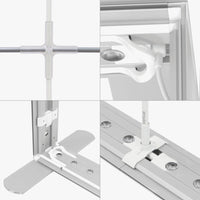 Cross bar, LED and foot connector details of the 10ft SEG backlit display (4 views)