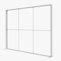 Bare aluminum lightbox frame of the 10ft SEG backlit display (hardware only)