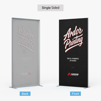 3ft SEG display, single sided: printed front and back view, Ardor Printing branding