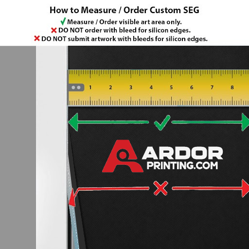 How to measure your SEG frame for custom fabric