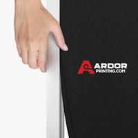 Custom SEG fabric graphic being pressed into an SEG frame channel, Ardor Printing branding