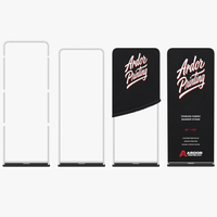 36 x 90 in tension fabric stand frame, then the fabric graphic pulled over the frame, Ardor Printing branding