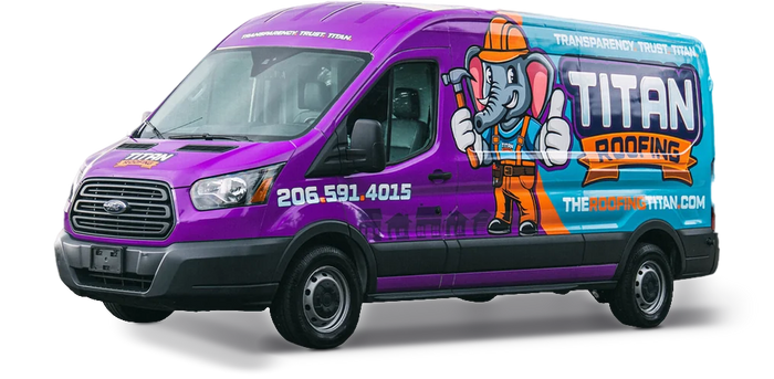 Titan Roofing Ford Transit van wrap by Ardor Printing